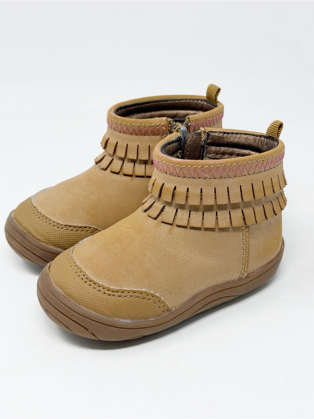 Stride Rite 360 Bianca Moccasin Tan Bootie size 5